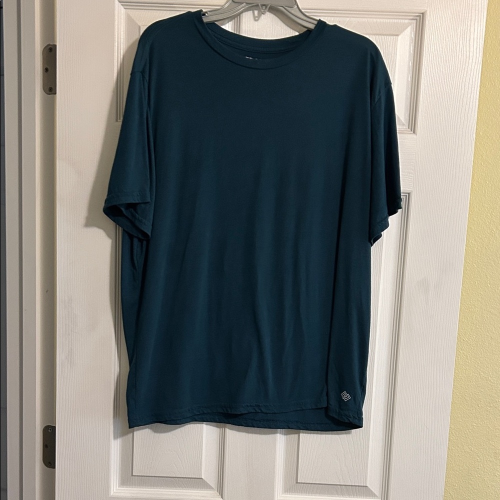 ZELOS Men's Dark Teal Short Sleeve Tee